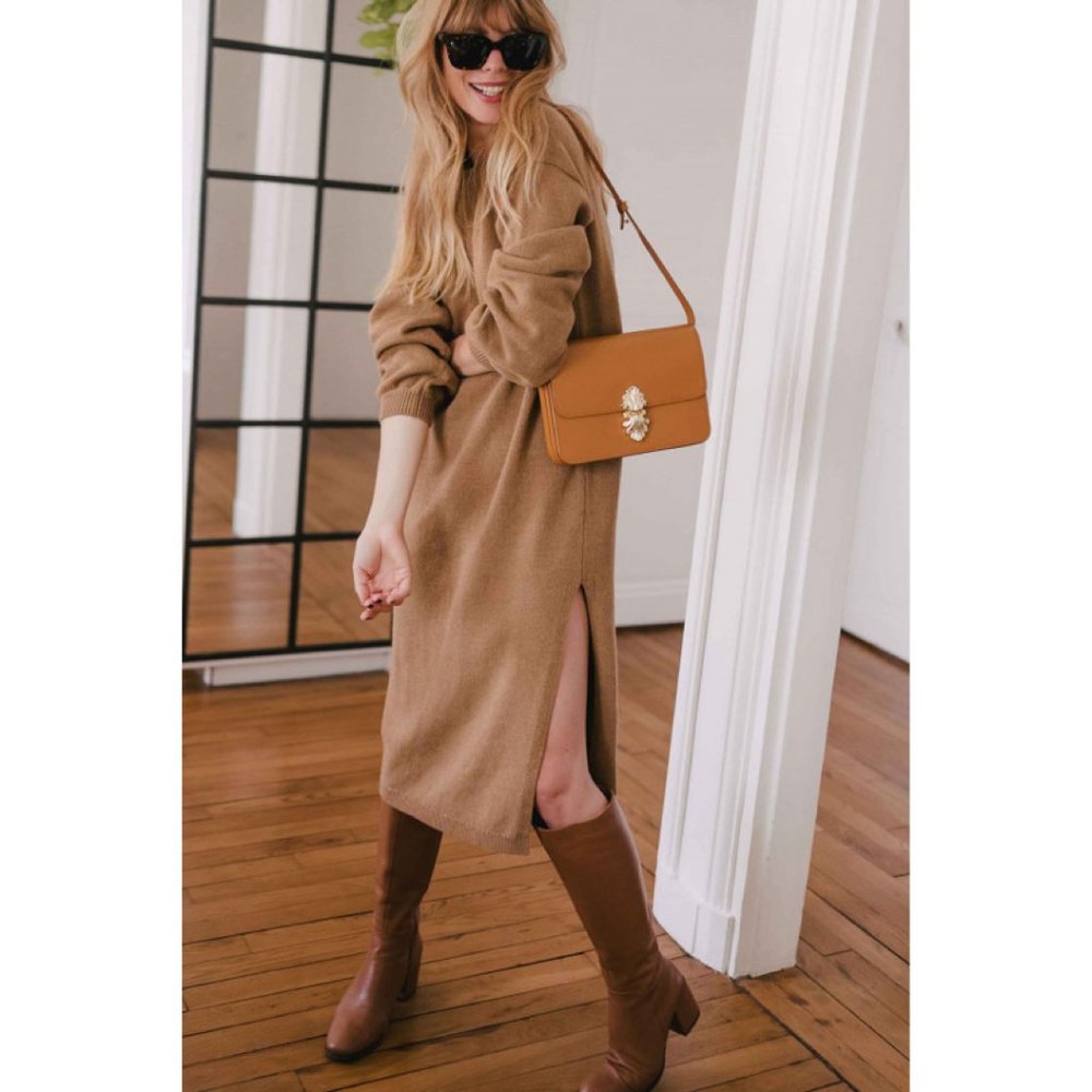Saaj AMÉLIE Dress in Camel